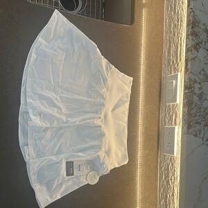 Vuori White Baseline Gingham Skirt